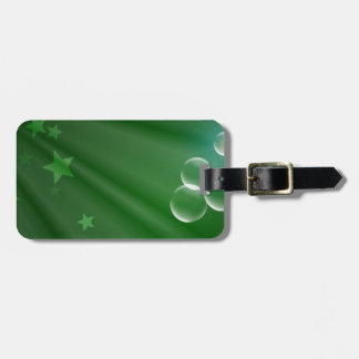 Ierland Green Pattern Art Peace Love Destiny Bagagelabel