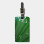 Ierland Green Pattern Art Peace Love Destiny Bagagelabel (Voorkant verticaal)
