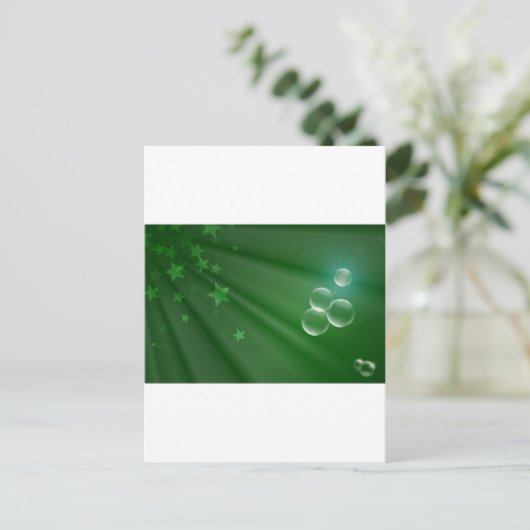 Ierland Green Pattern Art Peace Love Destiny Briefkaart (Staand voorkant)