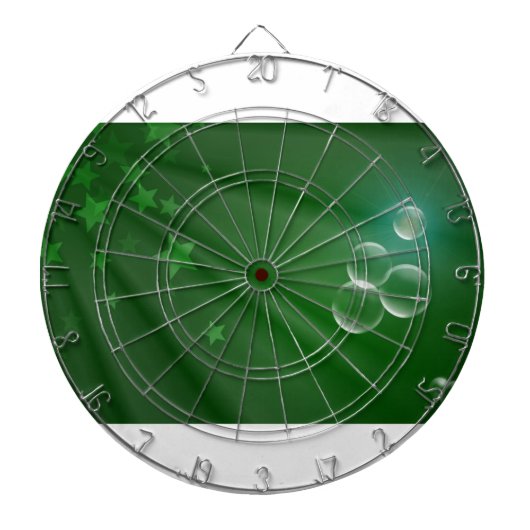 Ierland Green Pattern Art Peace Love Destiny Dartbord (Voorkant)