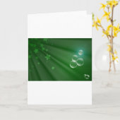 Ierland Green Pattern Art Peace Love Destiny Kaart (Gele Bloem)