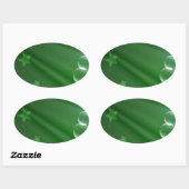 Ierland Green Pattern Art Peace Love Destiny Ovale Sticker (Vel)