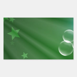 Ierland Green Pattern Art Peace Love Destiny Rechthoekige Sticker