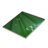 Ierland Green Pattern Art Peace Love Destiny Tegeltje (Zijkant)