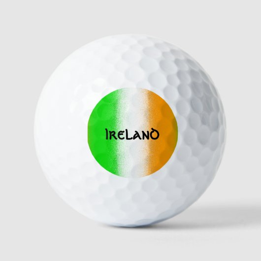 Ierland - groen - wit - Oranje Ierse vlag - strepe Golfballen (Voorkant)