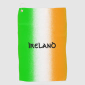 Ierland - groen - wit - Oranje Ierse vlag - strepe Golfhanddoek (Voorkant)
