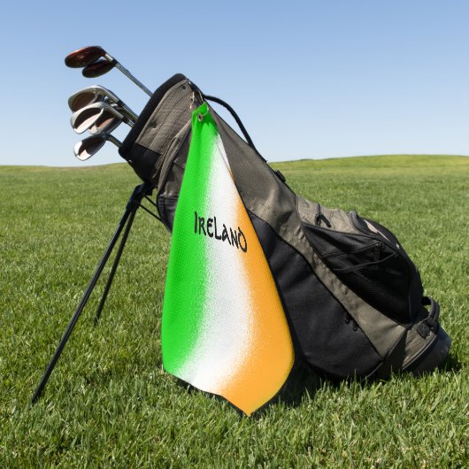 Ierland - groen - wit - Oranje Ierse vlag - strepe Golfhanddoek (Groen)