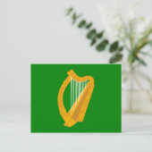 ierland groene harp vlag ierland briefkaart (Staand voorkant)