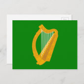 ierland groene harp vlag ierland briefkaart (Voorkant / Achterkant)