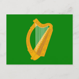ierland groene harp vlag ierland briefkaart