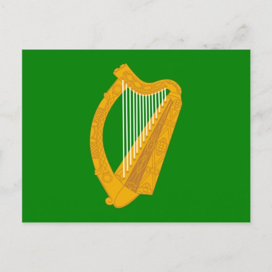ierland groene harp vlag ierland briefkaart (Voorkant)