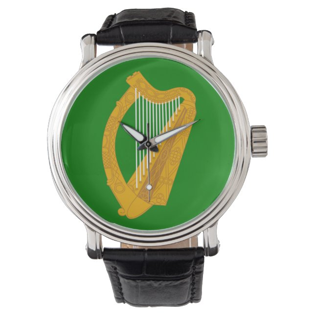 ierland groene harp vlag ierland horloge (Voorkant)