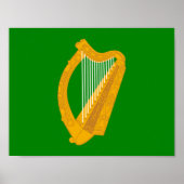 ierland groene harp vlag ierland poster (Voorkant)