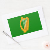 ierland groene harp vlag ierland rechthoekige sticker (Envelop)