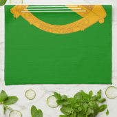 ierland groene harp vlag ierland theedoek (Gevouwen)