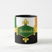Ierland groene shamrocks, voeg monogram/initiaal t mok (Midden)