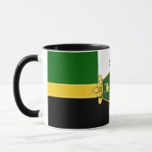 Ierland groene shamrocks, voeg monogram/initiaal t mok (Links)