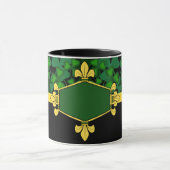 Ierland groene shamrocks, voeg monogram/initiaal t mok (Midden)