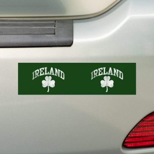 Ierland, Grunge Varsity Style Bumpersticker (Op auto)