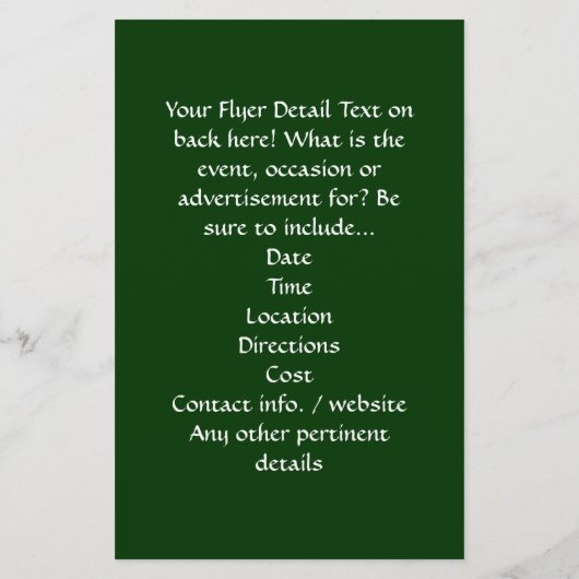 Ierland, Grunge Varsity Style Flyer (Achterkant)