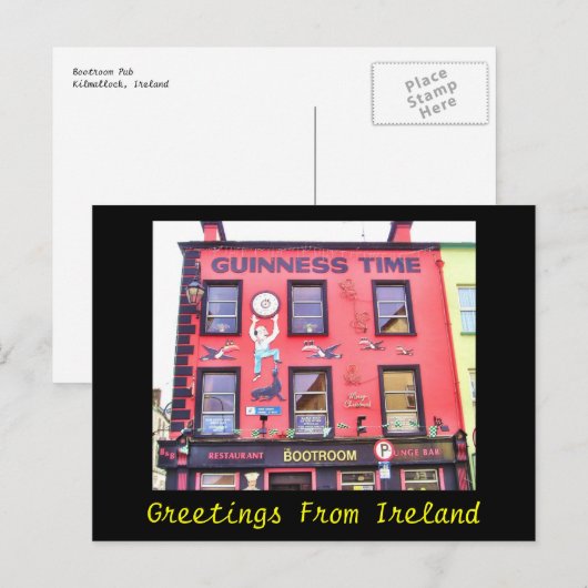 Ierland Happy Hour Briefkaart (Voorkant / Achterkant)