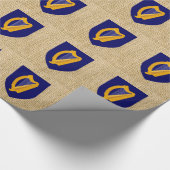 Ierland Harp Coat of Arms Wrapping Paper Cadeaupapier (Hoek)