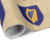 Ierland Harp Coat of Arms Wrapping Paper Cadeaupapier (Rol Hoek)