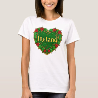Ierland Hart en rozen T-shirt