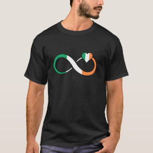 Ierland Hart Ierse wortels Ierse vlag Oneindigheid T-shirt