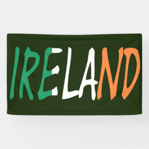 Ierland heeft de Ierse vlag overboord gezet Spandoek