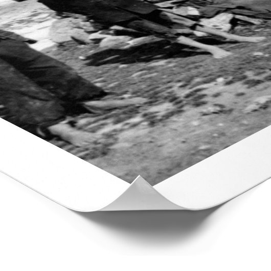 Ierland - het dorp Claddagh begin 1900 in Galway Poster (Hoek)