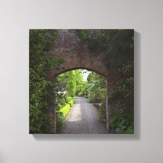 Ierland, het Dromoland Castle heel groen Canvas Afdruk (Voorkant)
