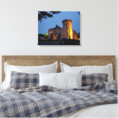 Ierland, het Dromoland Castle verlicht in de schem Canvas Afdruk (Insitu (Slaapkamer))