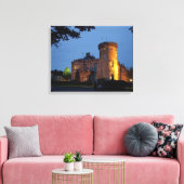 Ierland, het Dromoland Castle verlicht in de schem Canvas Afdruk (Insitu (Woonkamer))