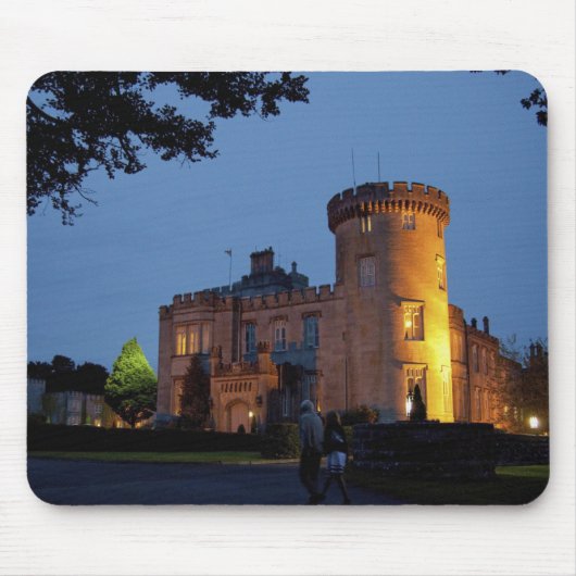 Ierland, het Dromoland Castle verlicht in de schem Muismat (Voorkant)
