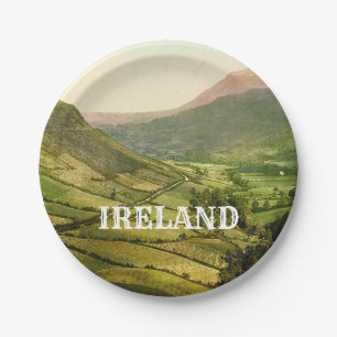 Ierland Historische foto County Antrim Landschap Papieren Bordje