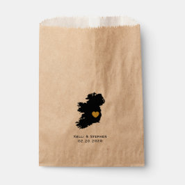 Ierland Huwelijksgunst Treat Sacks, Kaart Gift Bag Bedankzakje