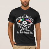 IERLAND Iers bloed / Amerikaans hart T-shirt (Voorkant)
