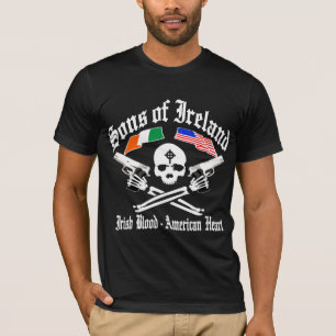 IERLAND Iers bloed / Amerikaans hart T-shirt