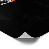 Ierland Iers Eire Vlagontwerp op Voetbal Poster (Hoek)
