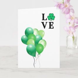 Ierland Iers LIEFDE Groene ballon plezier Kaart