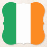 Ierland (Iers) Vlag Kartonnen Onderzetters<br><div class="desc">Aanpasbare Wereld Vlag Producten - Voel je vrij om je eigen tekst toe te voegen.</div>