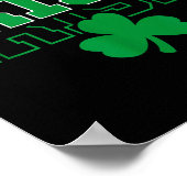 Ierland Ierse Afkomst Varsity Stijl Voor Mannen Vr Poster (Hoek)