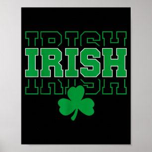 Ierland Ierse Afkomst Varsity Stijl Voor Mannen Vr Poster
