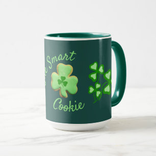 Ierland/Ierse groene klaver, een slimme cookie/G Mok