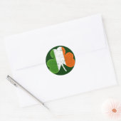 Ierland Ierse vlag Classic Shamrock Ronde Sticker (Envelop)