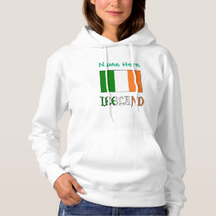 Ierland Ierse Vlag Groen Personalisatie  Hoodie