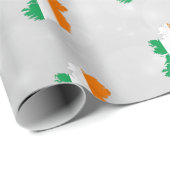 Ierland Ierse vlag - Kaart voor het rapen van papi Cadeaupapier (Rol Hoek)