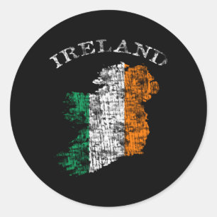 Ierland Ierse vlag kleuren Ronde Sticker