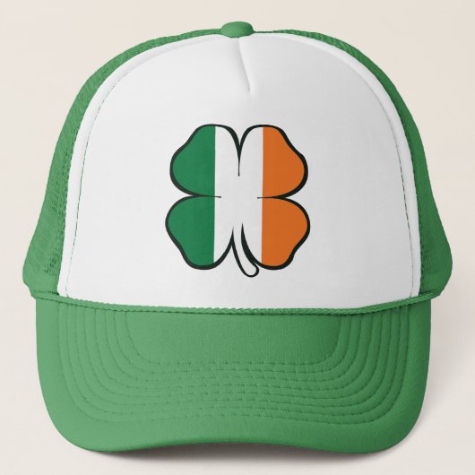 Ierland Ierse vlag Shamrock Clover St Patricks Day Trucker Pet (Voorkant)